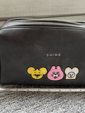 Saime Zizone Korean Pingo characters dark gray shoulder pouch bag